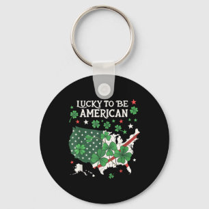 Chaveiro Shamrock Clover Usa Rua. Dia de Patrick