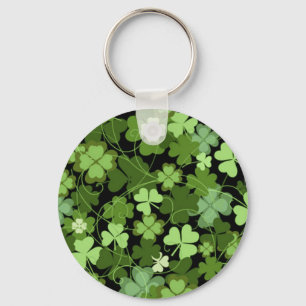 Chaveiro Shamrock irlandês verde