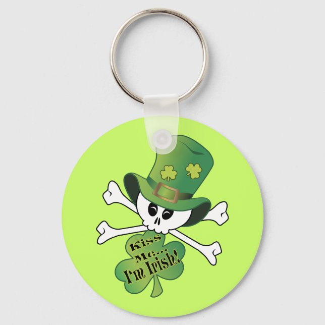 Chaveiro Shamrock Skull (Frente)