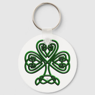 Chaveiro Shamrock Verde Dia de São Patrício