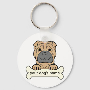 Chaveiro Shar-Pei Personalizado