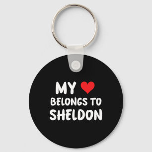 Chaveiro Sheldon - Meu Coração Pertence a Sheldon - Amor
