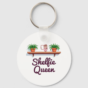 Chaveiro Shelfie Queen - O momento de selfie do telhado da 