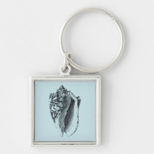 Chaveiro Shell Aqua Conch