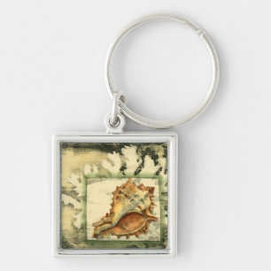 Chaveiro Shell de Conch de Silhueta