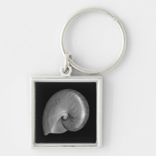 Chaveiro Shell Nautilus Preto e Branco