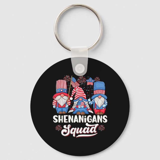 Chaveiro Shenanigans Esquadrou A Independência Dos Eua Dia  (Frente)