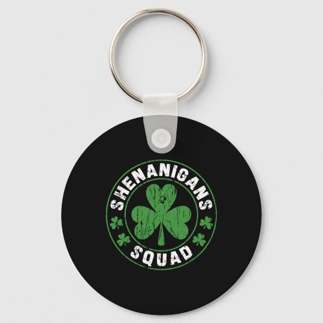 Chaveiro Shenanigans Squad Shamrocks Irish Funny Rua Patric (Frente)