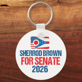 Chaveiro Sherrod Brown for Senate 2026 Election Ohio Flag
