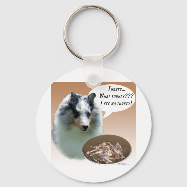 Chaveiro Shetland Sheepdog (Merle) Turquia (Frente)