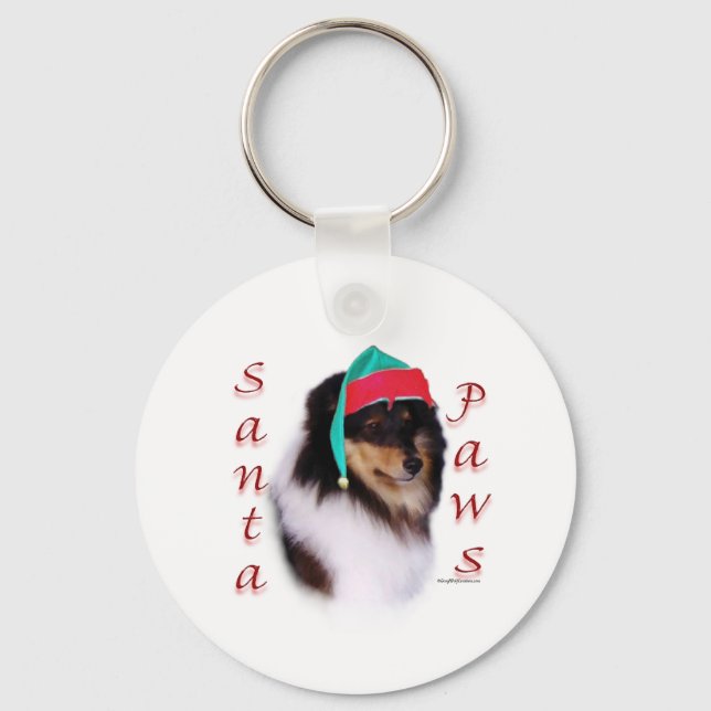 Chaveiro Shetland Sheepdog Papais noeis Paws (Frente)