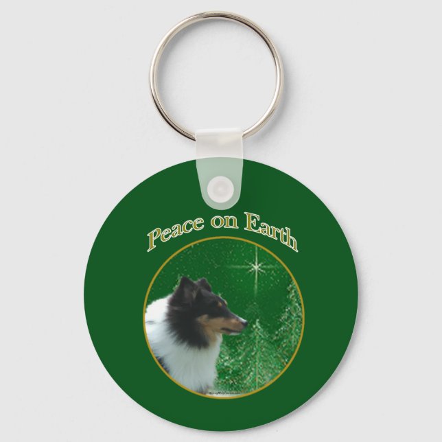 Chaveiro Shetland Sheepdog Peace (Frente)