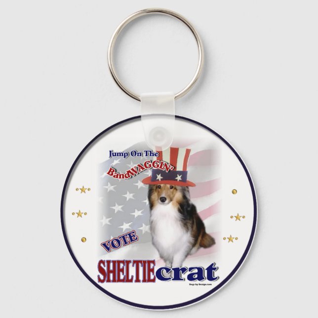 Chaveiro Shetland Sheepdog Sheltie Gifs (Frente)