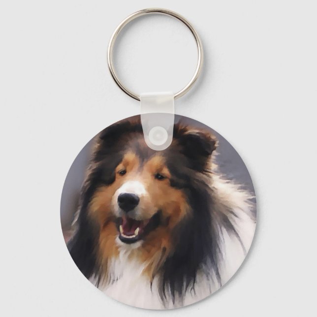 Chaveiro Shetland Sheepdog Sheltie Gifs (Frente)