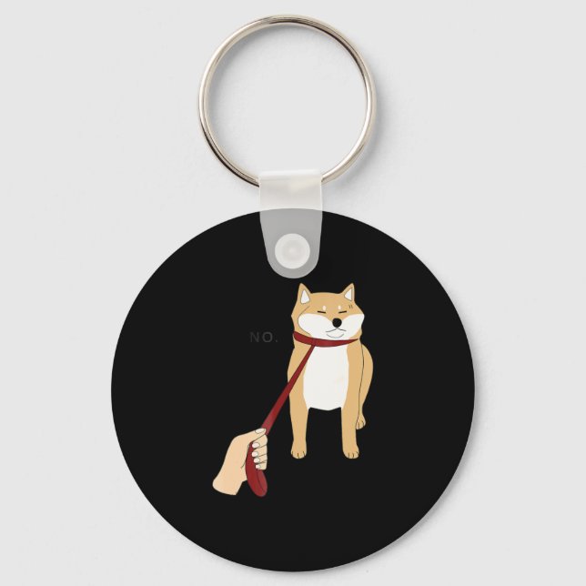 Chaveiro Shiba inu | design engraçada para cães não (Frente)
