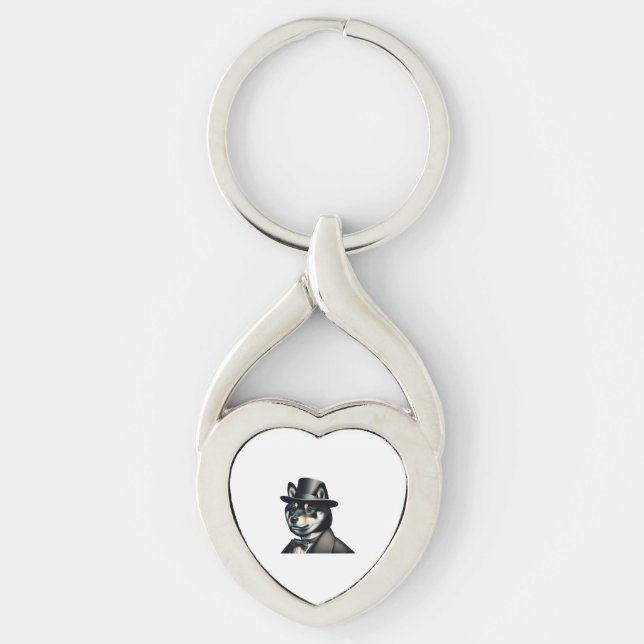 Chaveiro Shiba Inu Gentleman (Frente)