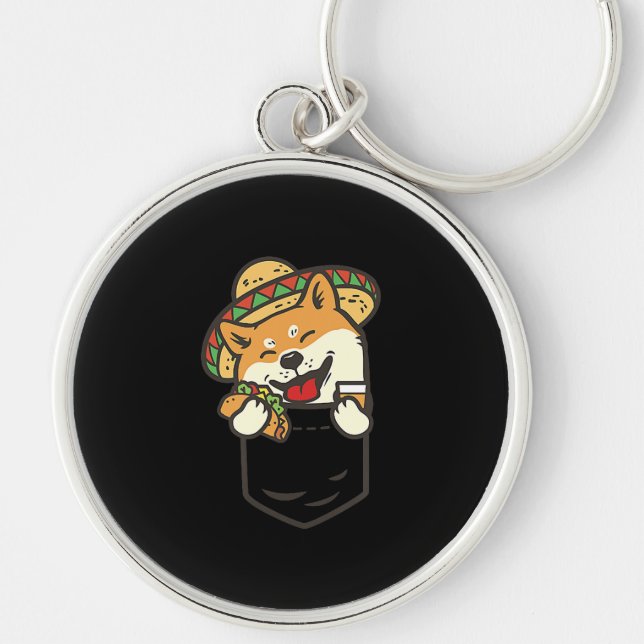 Chaveiro Shiba inu | Presente no Pocket méxico (Frente)