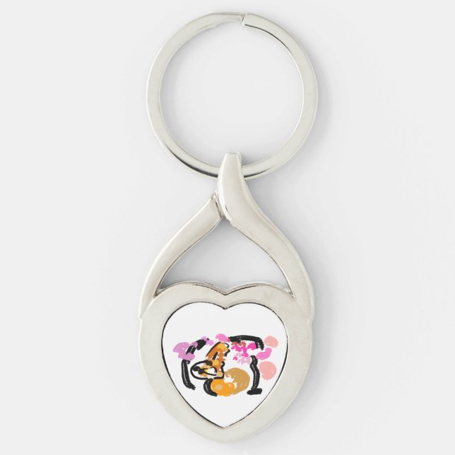 Chaveiro Shiba Inu vento fresco  (Frente)