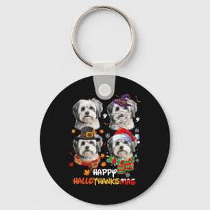 Chaveiro Shih Tzu Dog Hallothanksmas Dia das Bruxas Dia de 