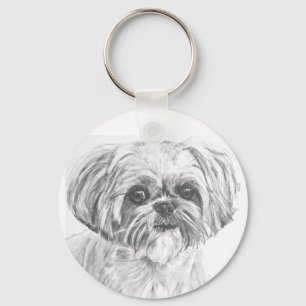 Chaveiro Shih Tzu Drawing