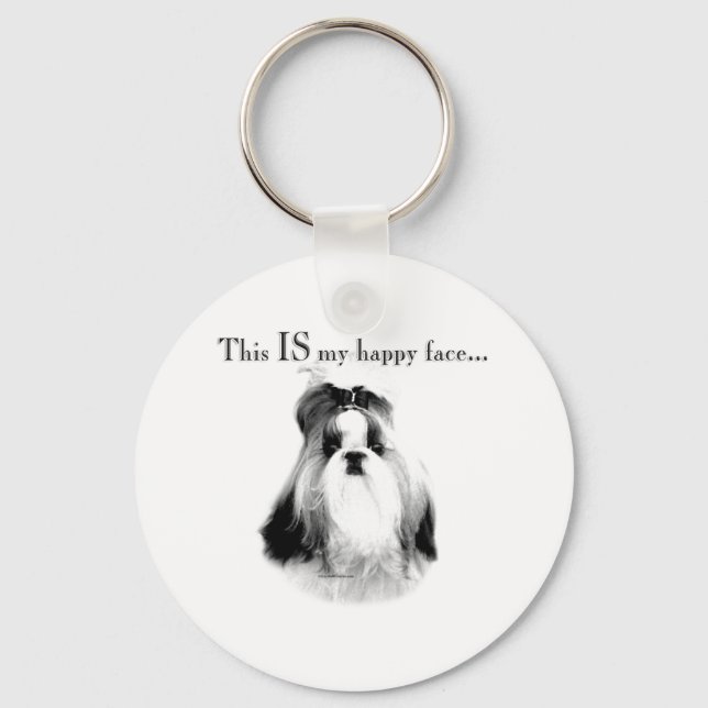 Chaveiro Shih Tzu Happy Face (Frente)