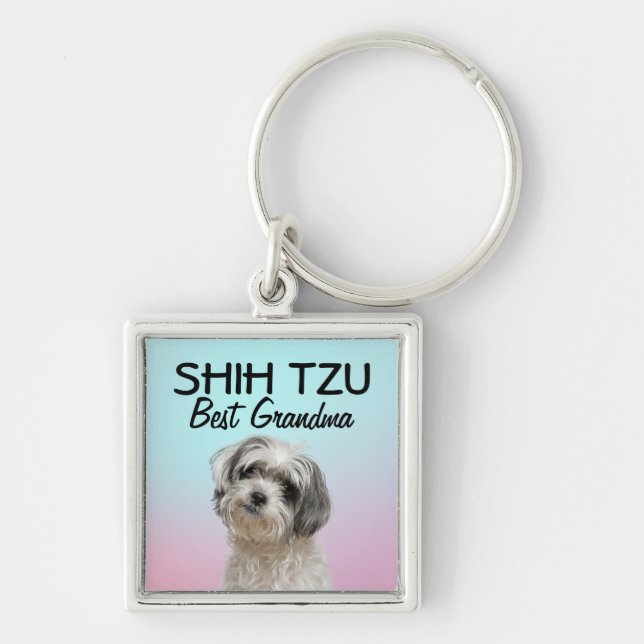 Chaveiro Shih Tzu Melhor Avó (Frente)