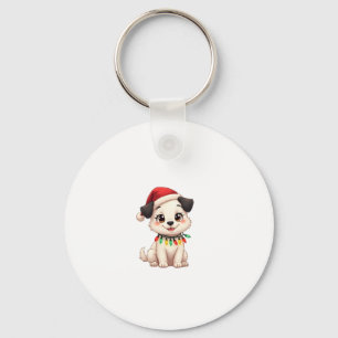 Chaveiro Shih Tzu Papai Noel Árvore de Natal Luzes Xmas Amo