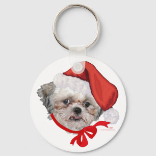Chaveiro Shih Tzu Rescue Dog Felizes Feriados