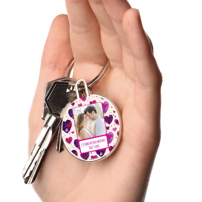 Chaveiro Shimmer Purple Heart Compartilha Minhas Fritas (Criador carregado)