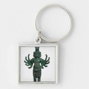Chaveiro Shiva com muitos braços e cabeças, Angkor