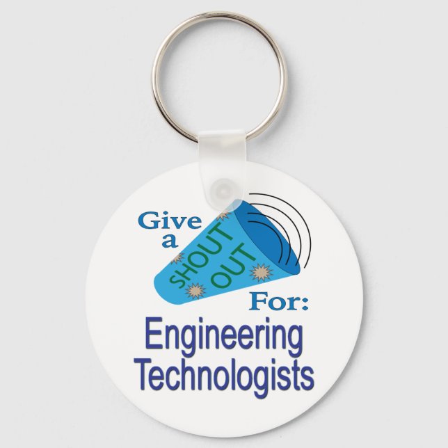 Chaveiro Shout for Engineering Technologists (Frente)