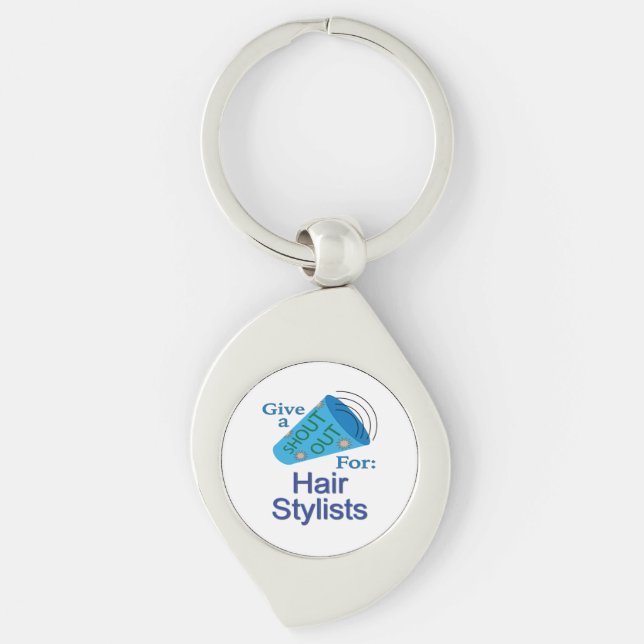 Chaveiro Shout for Hair Stylists (Frente)
