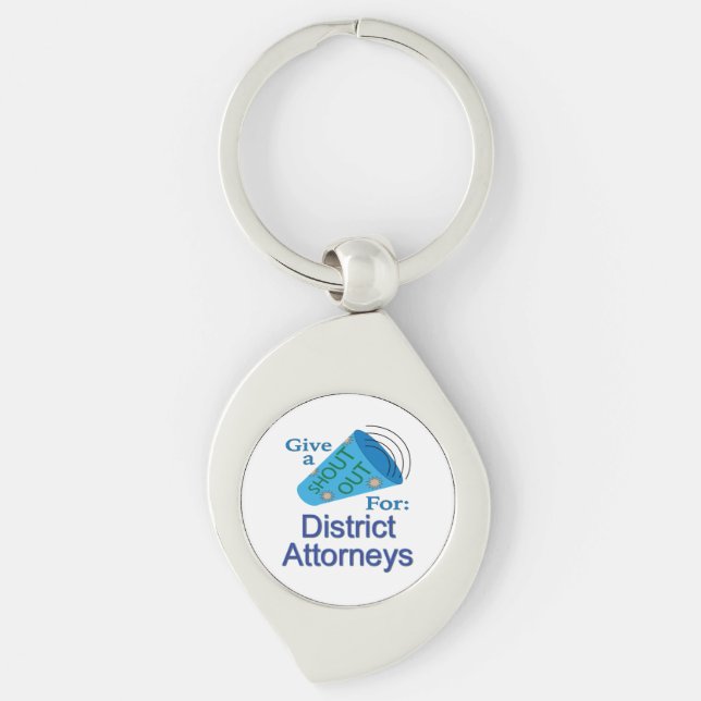 Chaveiro Shout Out for District Attorney (Frente)