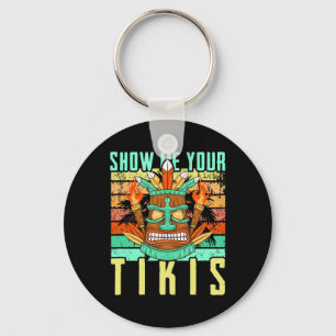 Chaveiro Show Me Your Tikis Havaiano Divertido Verão Havaí