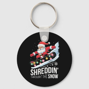 Chaveiro Shreddin' Neve Papais noeis de Snowboard Snowbo