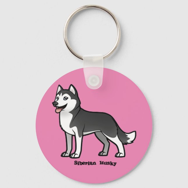 Chaveiro Siberian Husky (Frente)