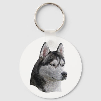 Chaveiro Siberian Husky - Imagem Estilizada - Adicione Seu