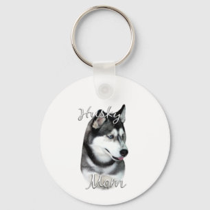 Chaveiro Siberian Husky (preto) Mãe 2