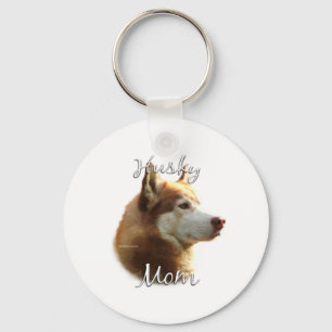 Chaveiro Siberian Husky (vermelho) Mãe 2