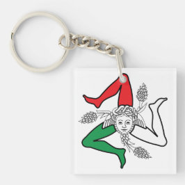 Chaveiro Sicilian Trinacria Medusa Design