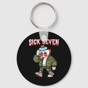 Chaveiro Sick Seven 67 Meme Divertido Gíria Gen Alpha Brain