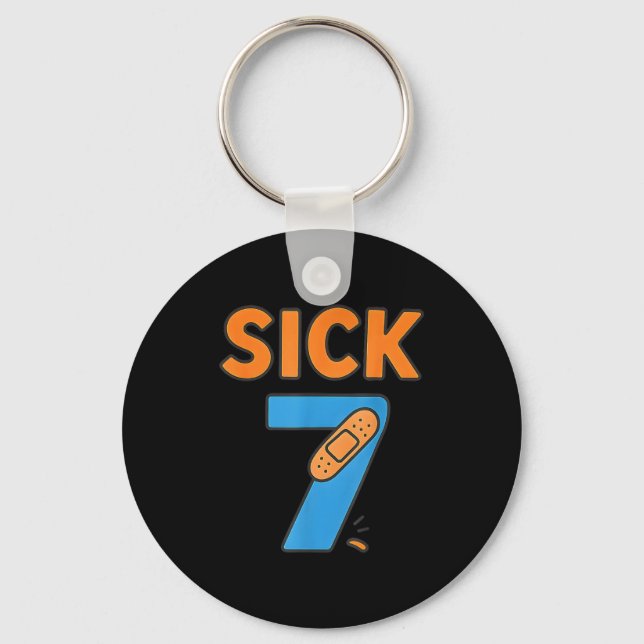 Chaveiro Sick Seven Meme Tee Six Seven Fun Wordplay  (Frente)