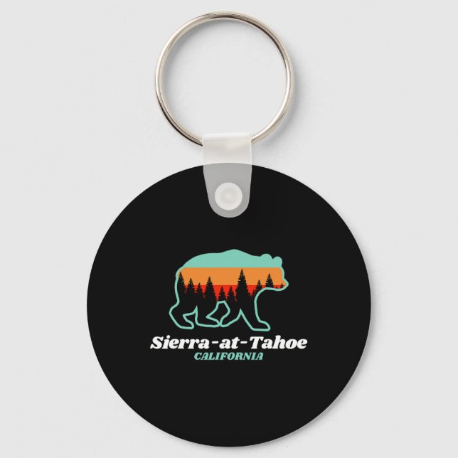 Chaveiro Sierra-at-tahoe Skiing Snowboard California Bea (Frente)