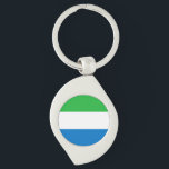 Chaveiro Sierra Leone Flag<br><div class="desc">Patriotic flag of Sierra Leone.</div>