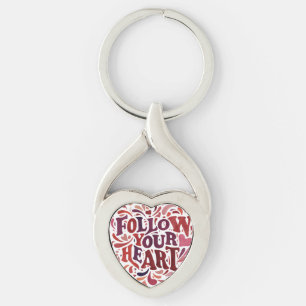 Chaveiro Siga o seu coração - Twisted Heart Keychain