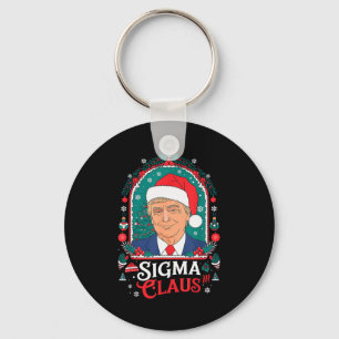 Chaveiro Sigma Claus Festivo Humor Político Trump Chapéu de