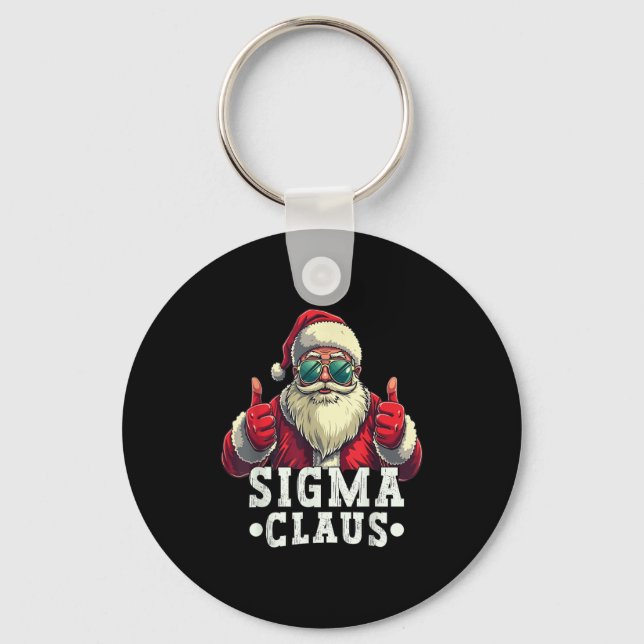Chaveiro Sigma Papai Noel Natal Engraçado Rizz Meme Natal  (Frente)