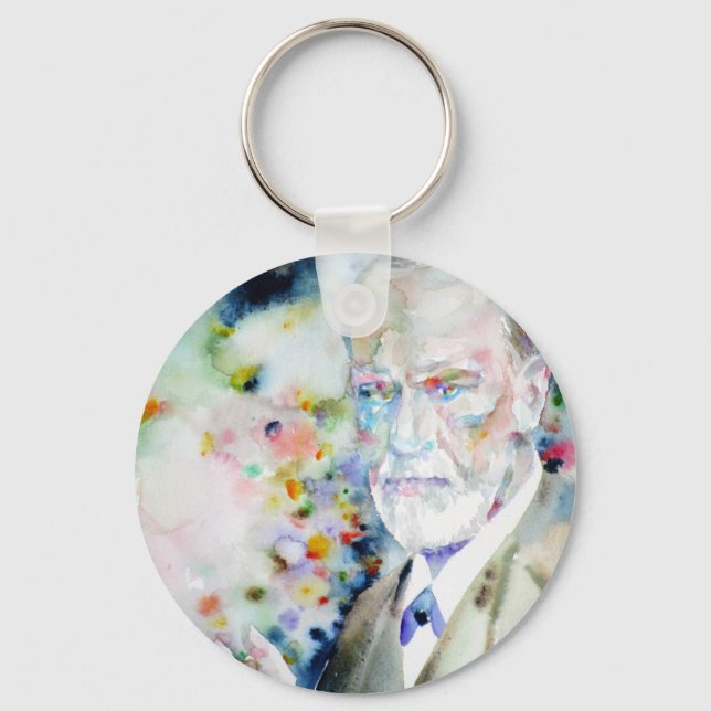 Chaveiro SIGMUND FREUD - retrato aquoso.2 (Frente)
