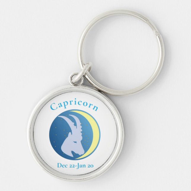 Chaveiro Signo de Capricórnio Thunder_Cove (Frente)