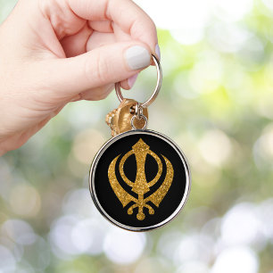 Chaveiro Sikh Khanda "Sem medo e livre"